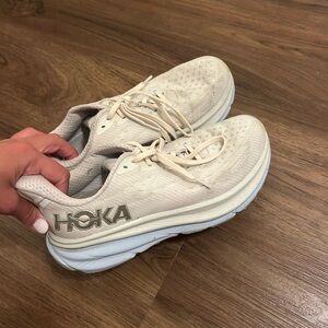 HOKA Cream Running Shoes
